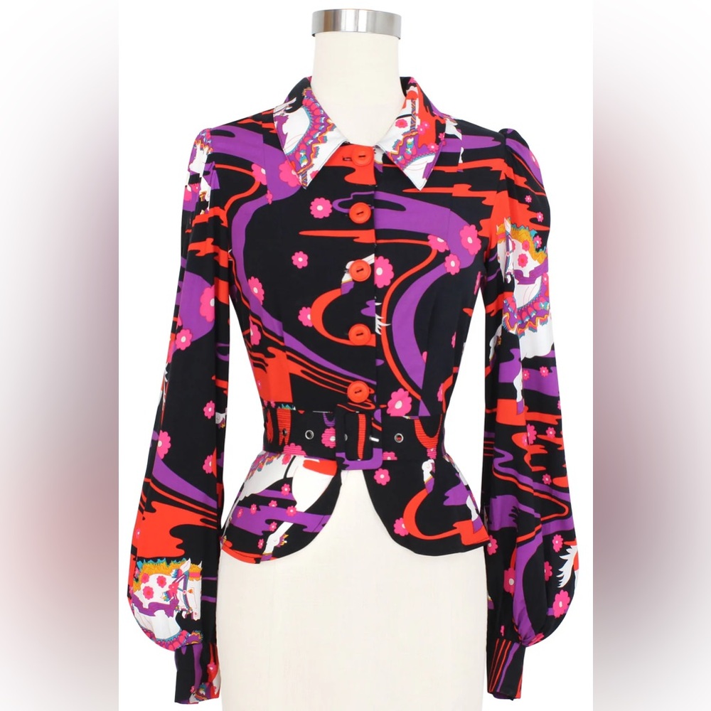 Trashy Diva - June Blouse - Carousel Ponies - Size 22 BRAND NEW!